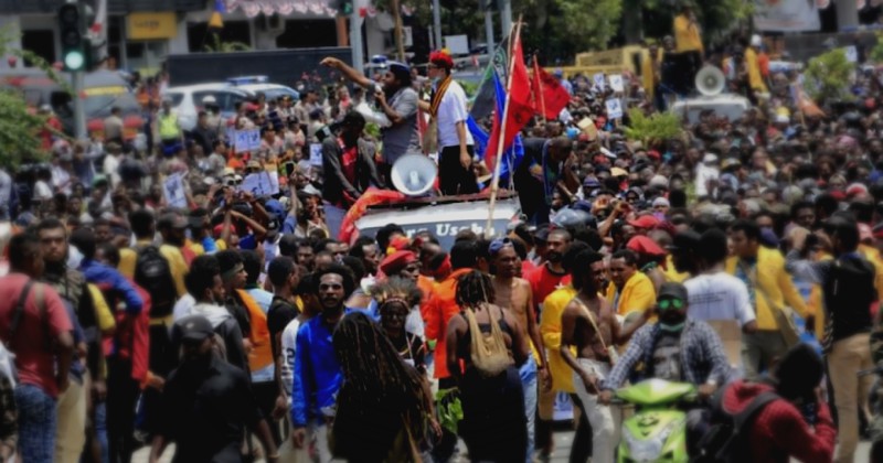 Aksi di Manokwari Papua Barat