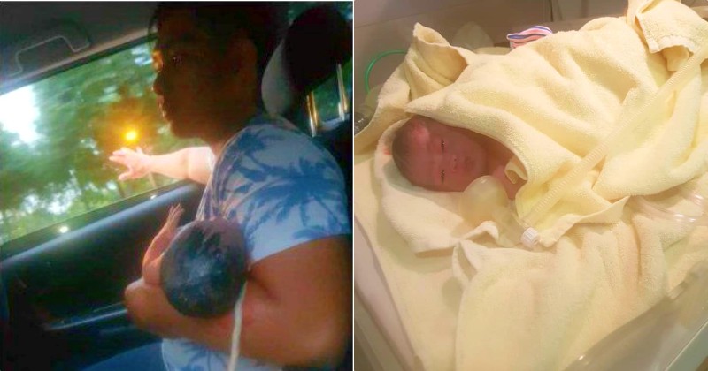 Seorang Ibu Melahirkan Bayi di Dalam Mobil Grab Viral di Media Sosial