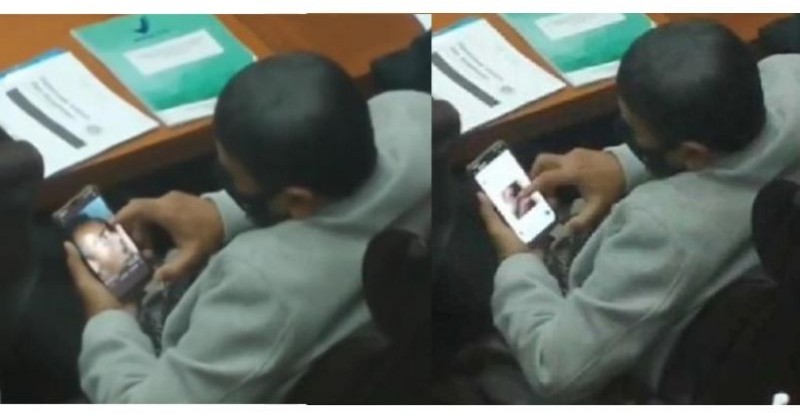 Viral, Anggota DPR Terekam Kamera Sedang Nonton Bokep Saat Sidang