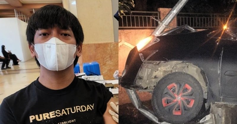 Rian D'Masiv Dikabarkan Kecelakaan, Mobil Rusak Parah