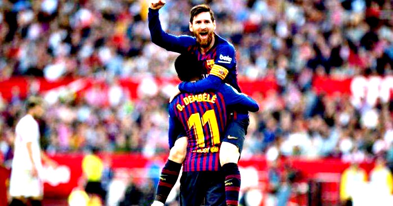 Sevilla Vs Barcelona, Lionel Messi Cetak 3 Gol