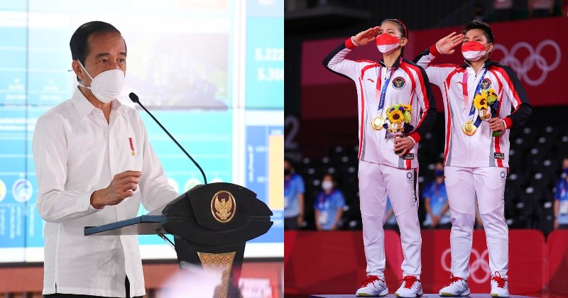 Terima Kontingen Indonesia, Jokowi Umumkan Bonus yang Diterima Peraih Medali Olimpiade Tokyo 2020