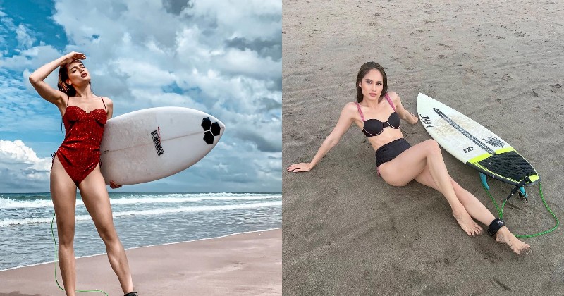 Cinta Laura Surfing Pakai Bikini, Netizen: Kurus Kerontang Gitu