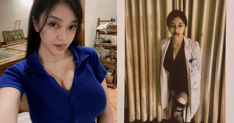 Amanda Zahra Cosplay Jadi Dokter Hot, Netizen Ramai Pengen Rawat Inap