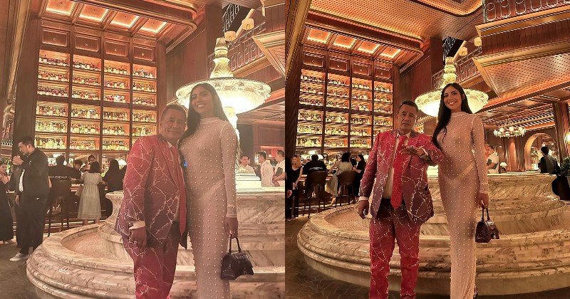 Aduh, Millen Cyrus Pakai Gaun Transparan Saat Foto Bareng Hotman Paris